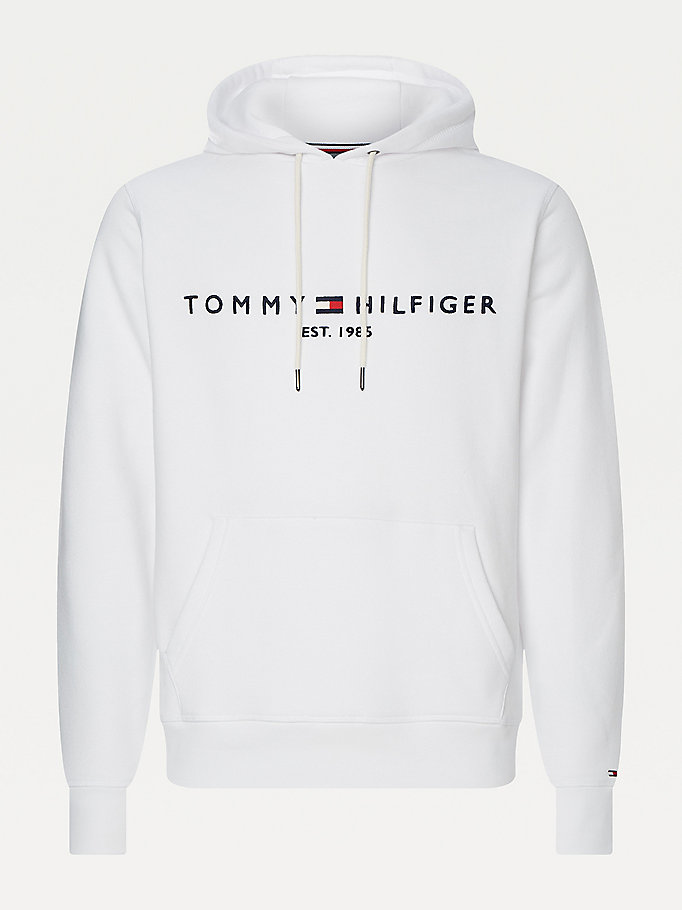 Erkek Kirmizi Stacked Tommy Flag Kapusonlu Sweatshirt Mw0mw17397xlg Tommy Hilfiger