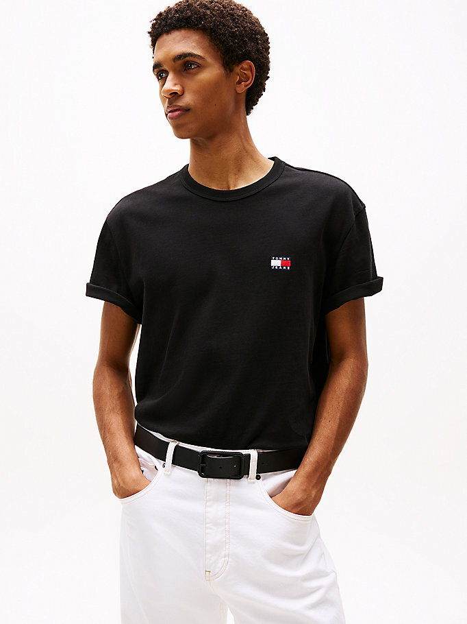 みーたん デザイン Erkek TJM Regular Badge T-shirt DM0DM20322BDS | Tommy Hilfiger
