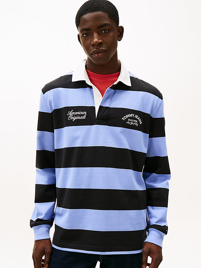 Erkek TJM Relax Stripe Polo T-shirt DM0DM22351C5X | Tommy Hilfiger