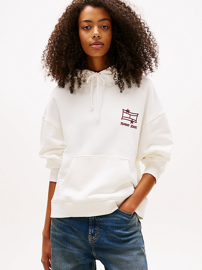 Kadın TJW Relax Graffiti Hoodie DW0DW21940YBL | Tommy Hilfiger
