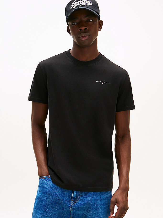 Erkek TJM Slim Linear Chest T-shirt DM0DM21780BDS | Tommy Hilfiger