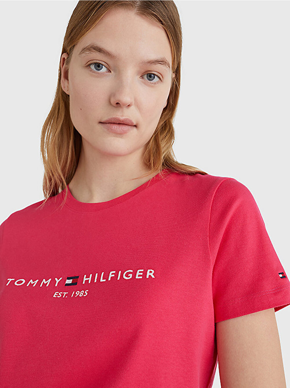 discount 80% Tommy Hilfiger polo WOMEN FASHION Shirts & T-shirts Polo Print Red/White XL 