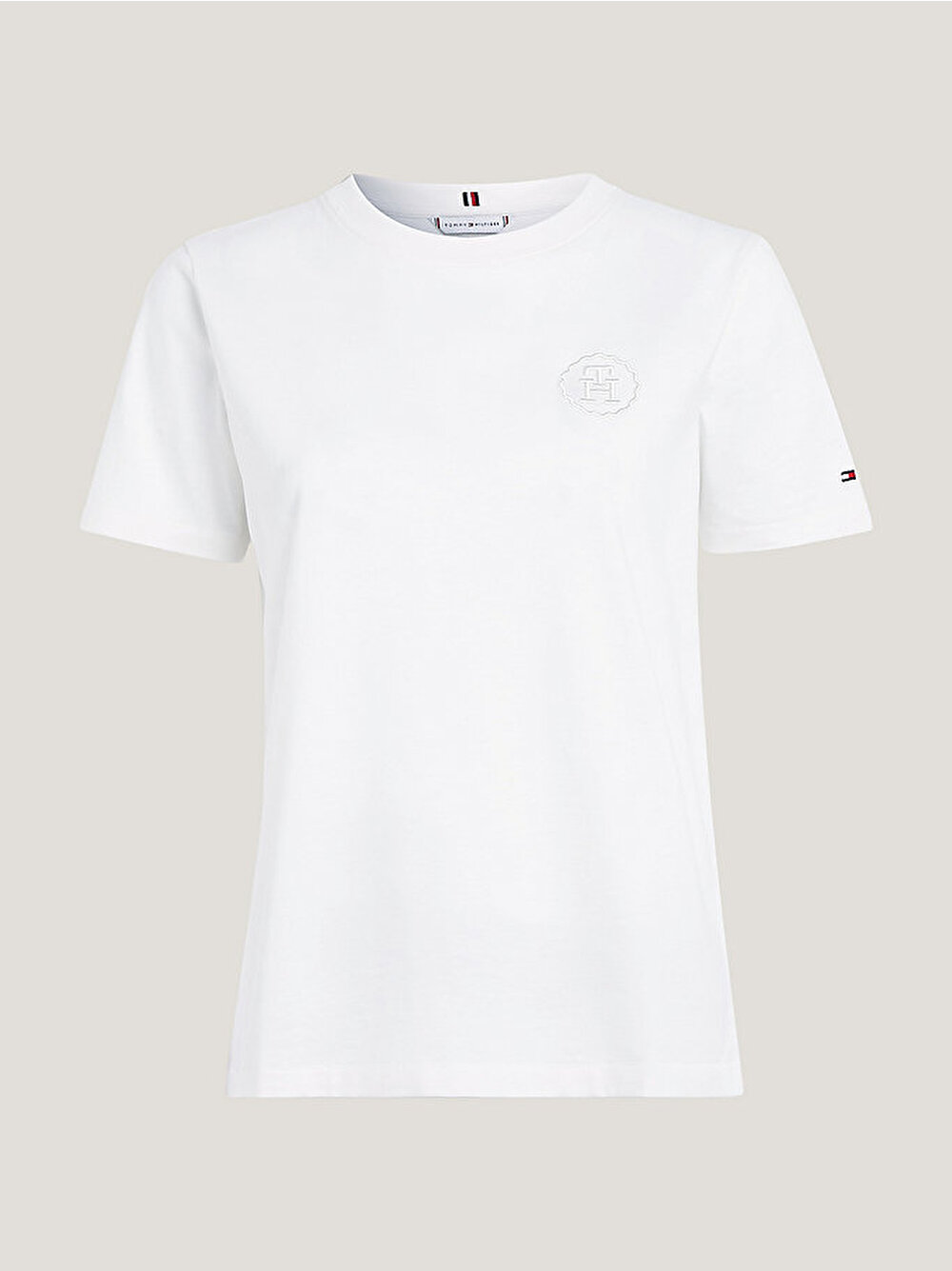 Kadın Smd Mdrn Reg Emb T-Shirt WW0WW40273YBH | Tommy Hilfiger