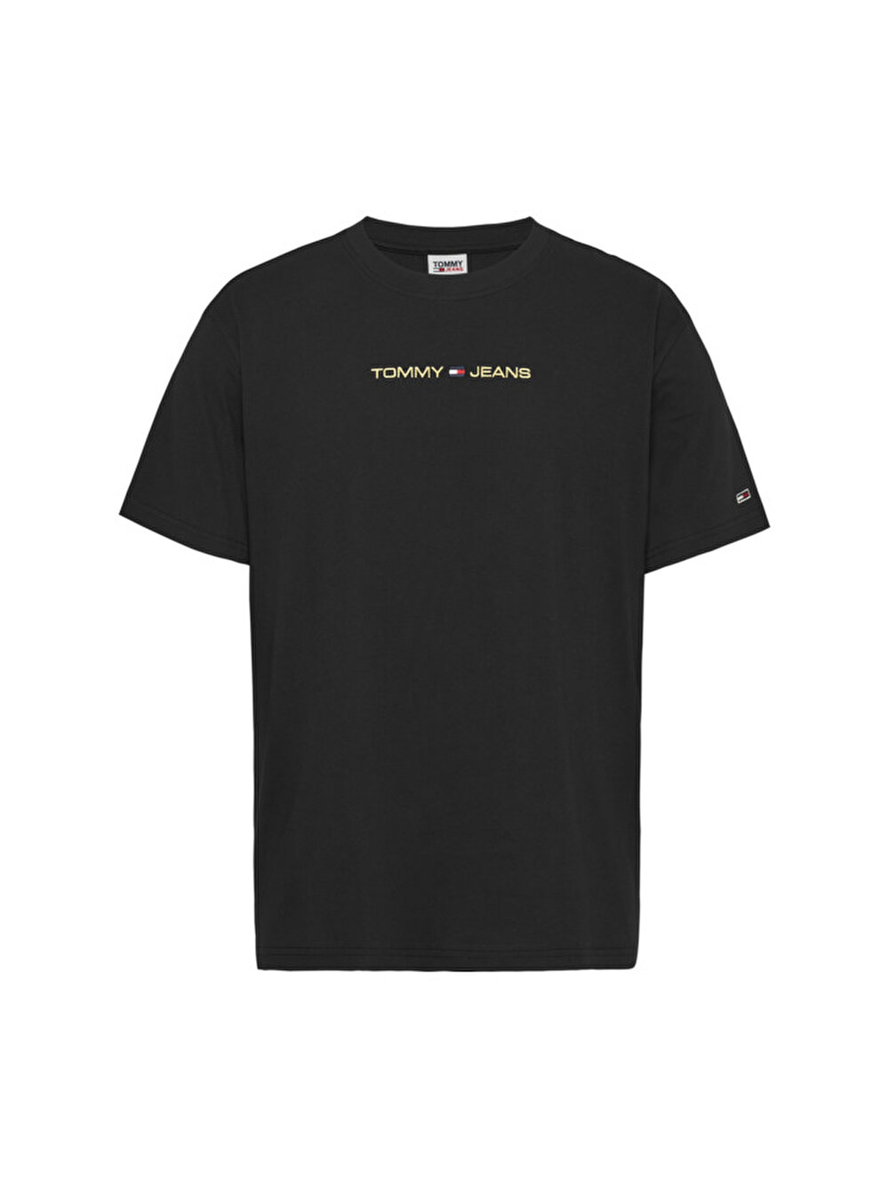 Clsc T-shirt Tommy DM0DM17728BDS Tjm Linear Erkek | Hilfiger Gold