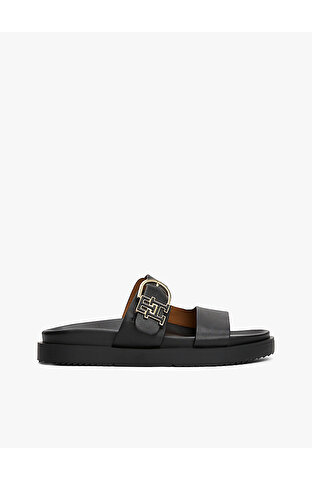 Kadın Leather Sporty Mule Terlik