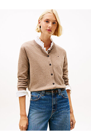 Kadın Wool Cash C-neck Kazak