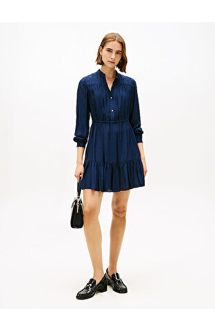 Kadın Fluid Jacquard Elbise