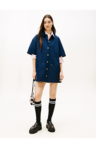Kadın TJW Pocket Mini Gömlek Elbise