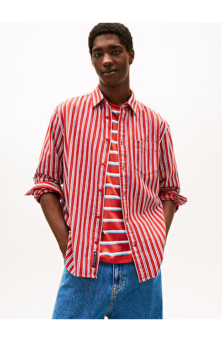 Erkek TJM Relax Stripe Gömlek