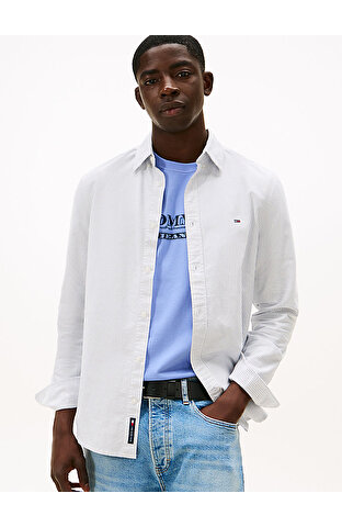 Erkek TJM Slim Stripe Oxford Gömlek