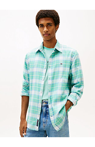 Erkek Tjm Reg Flannel Check Gömlek