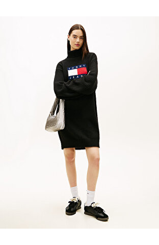 Kadın Tjw Turtleneck Flag Elbise
