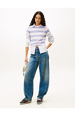 Kadın Ella Mid Barrel Jean Pantolon