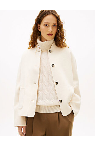 Kadın Df Wool Short Bomber Ceket