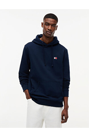 Erkek TJM Regular Badge Hoodie