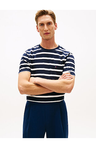 Erkek Essential Regular Fit Stripe T-shirt