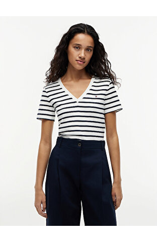 Kadın Slim Cody V-neck T-shirt