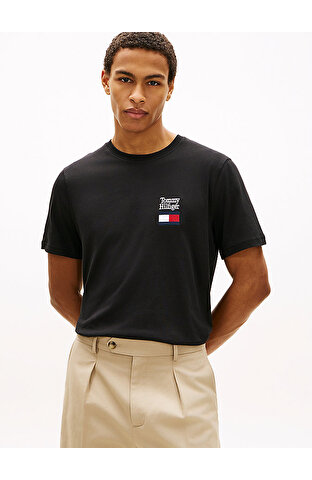 Erkek Brand Love Text T-shirt