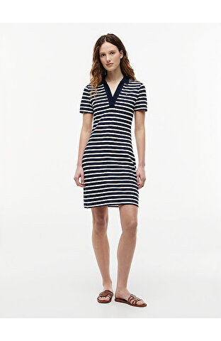 Kadın Slim Open Polo Elbise
