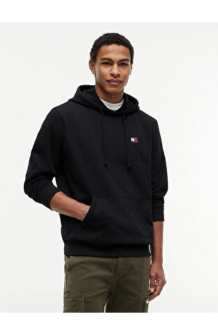 Erkek TJM Regular Badge Hoodie