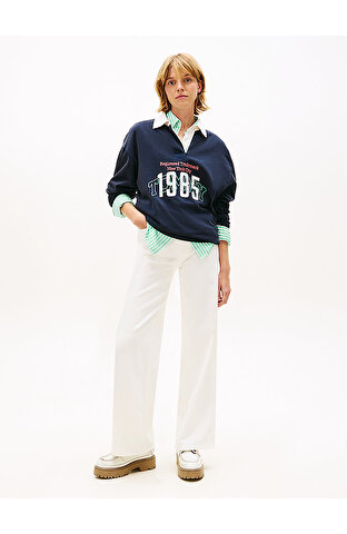 Kadın Claire High Rise Wide Jean Pantolon