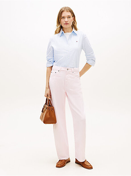 Kadın Denim Light Barrel Jean Pantolon