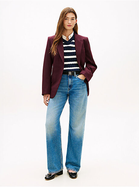 Kadın Denim Finn Loose Straight Jean Pantolon