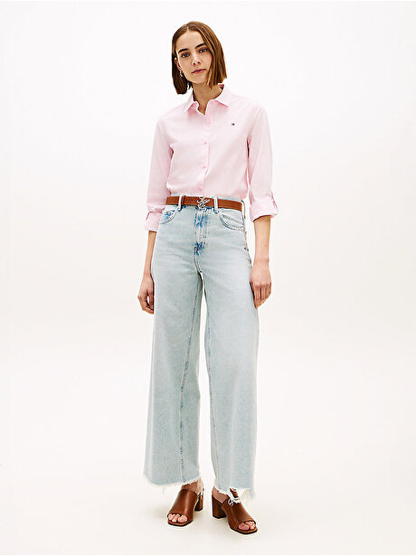 Kadın Denim Eve 70s Wide Leg Jean Pantolon