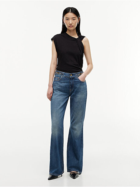 Kadın Flare Mid Jean Pantolon