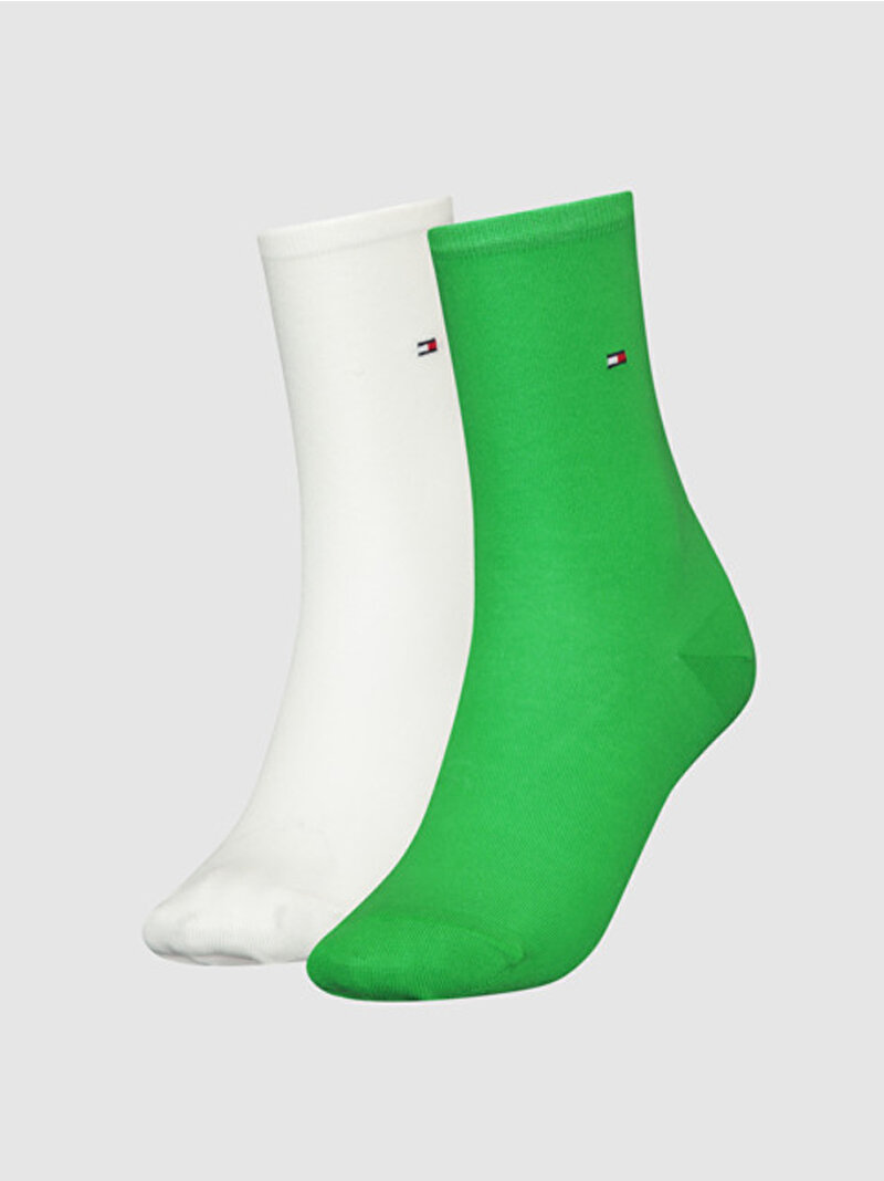 Kadın 2'Li Casual Çorap Yeşil 1MA1371221091