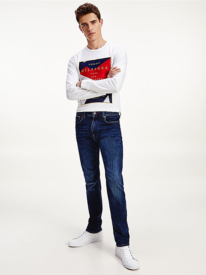 Core Slim Bleecker Bridger Erkek Jean Denim Pantolon Mavi  MW0MW155991BS