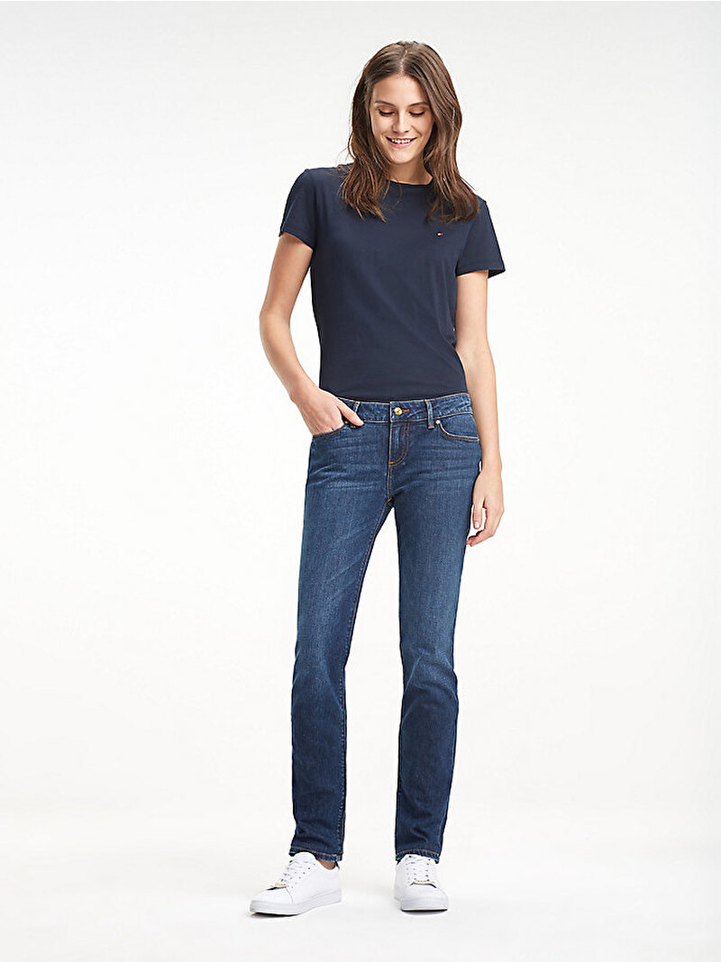 Kadın Heritage Rome Straight Jean Denim Pantolon Mavi  1M87624289420
