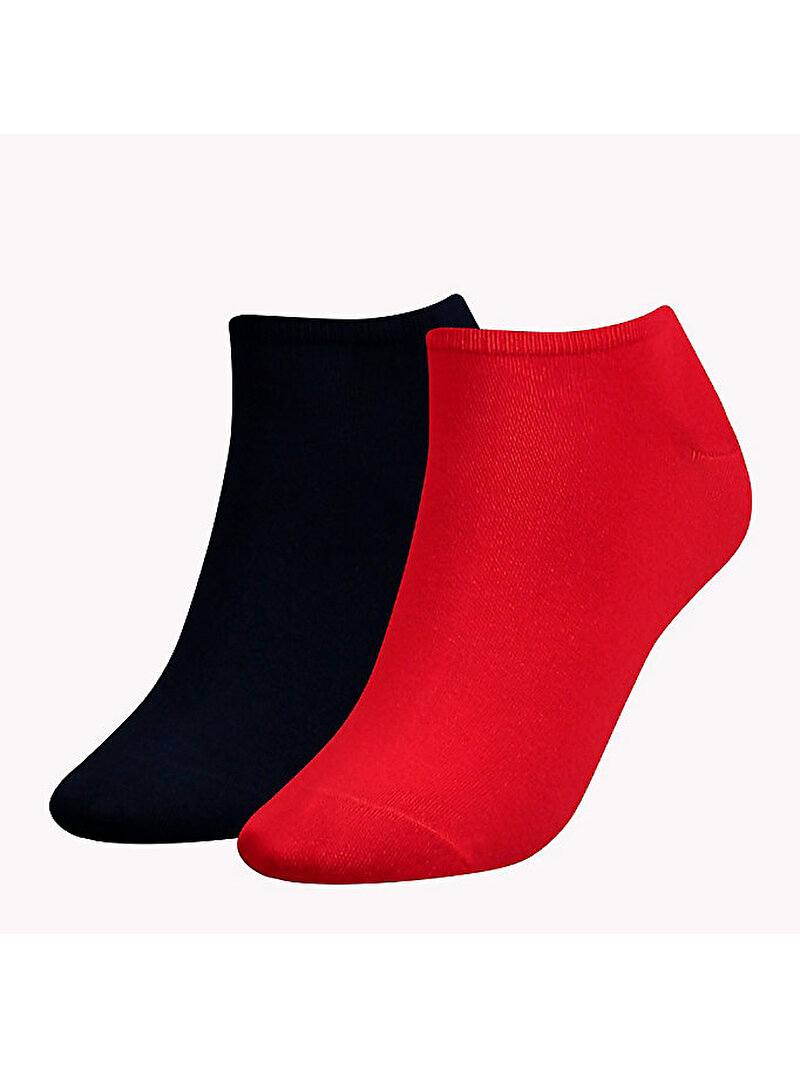 Kadın 2Li Sneaker Çorap Seti Kırmızı FBA3424001684