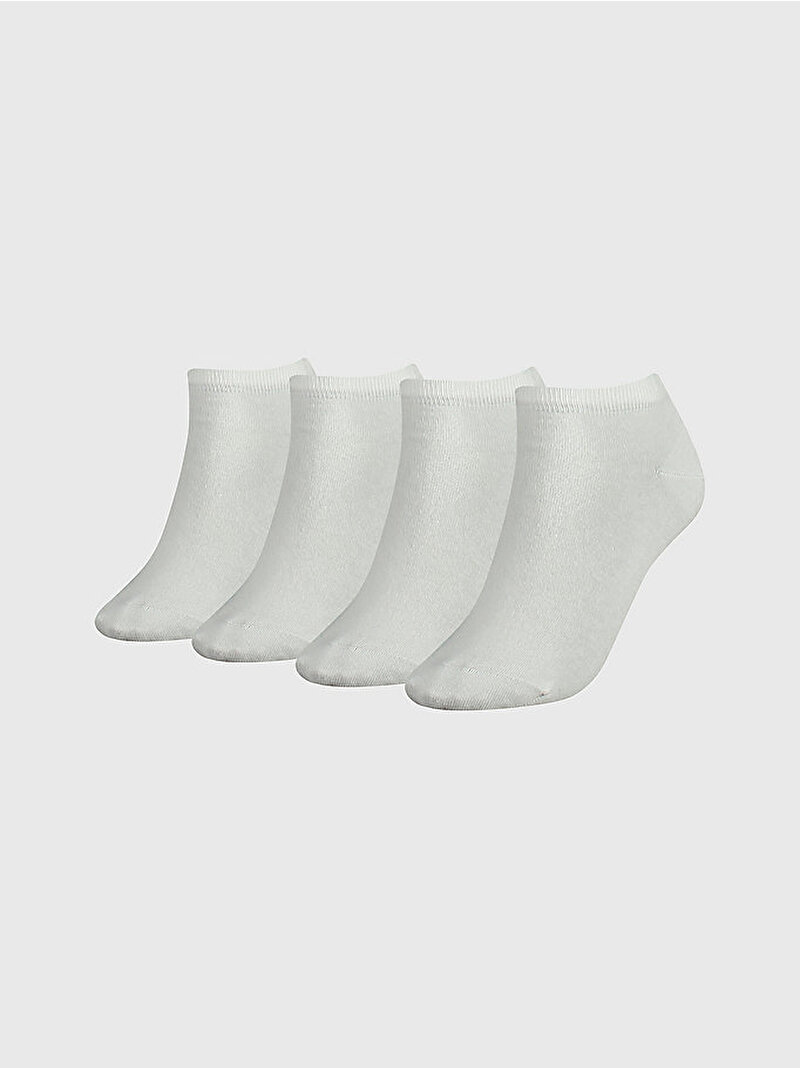 Kadın 4'Lü Sneaker Çorabı Beyaz  S701219559002