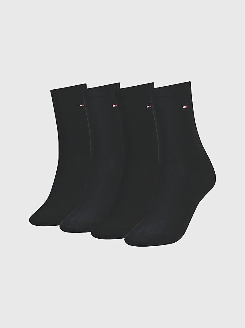 Kadın 4'Lü Sneaker Çorabı Siyah S701219560001