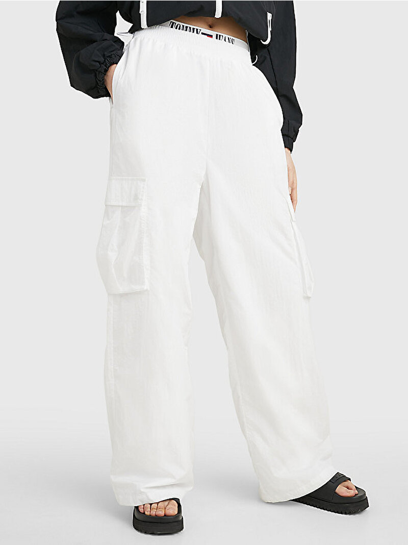 Kadın Tjw Claire Hr Wide Pantolon Beyaz  DW0DW15582YBR