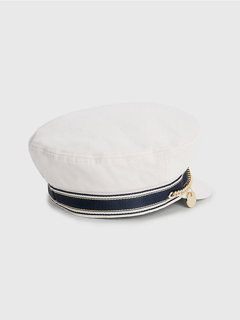 Kadın Tommy Coast Baker Şapka Beyaz  AW0AW14520AC0