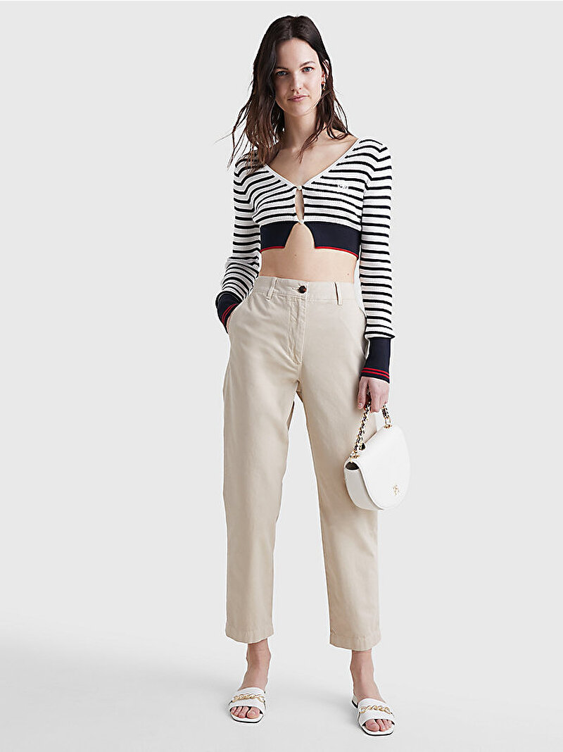 Kadın Md Tapered Chino Pantolon Bej  WW0WW38731RBS