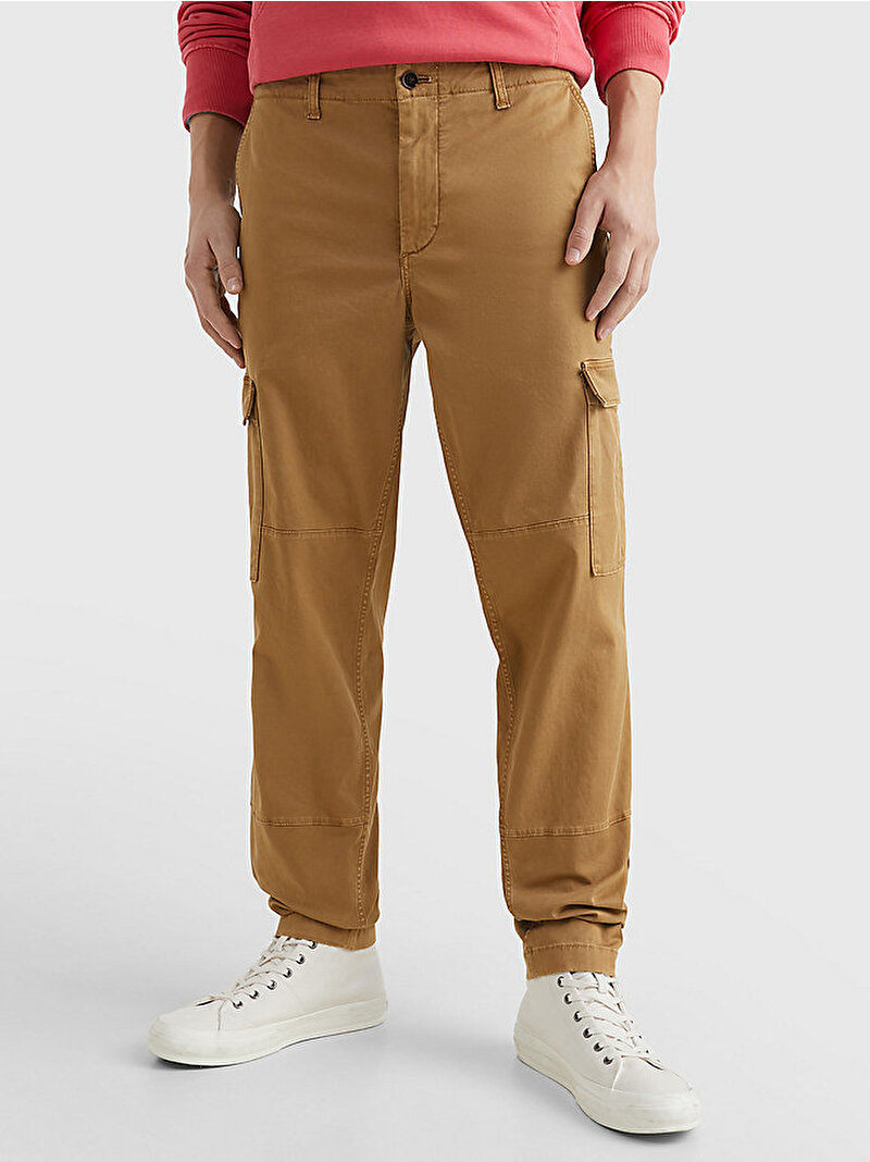 Erkek Chelsea Cargo Gabardin Pantolon Kahverengi MW0MW31149GW8