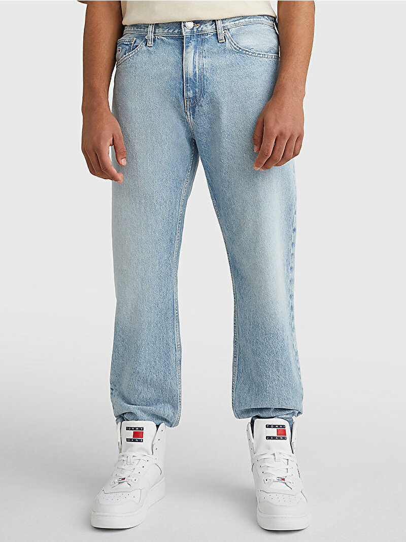 Erkek Ethan Relaxed Straight Denim Pantolon Mavi  DM0DM161691AB