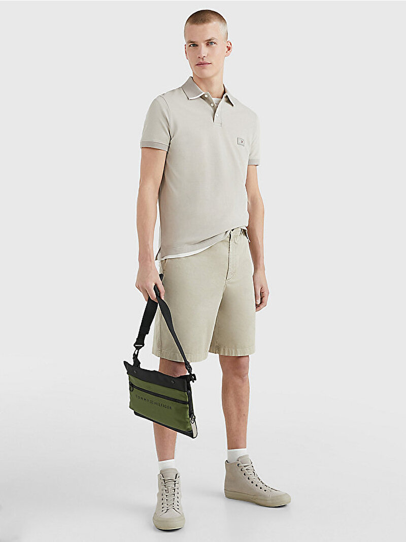Erkek Under Collar Regular Polo T-Shirt Gri MW0MW30787AEP