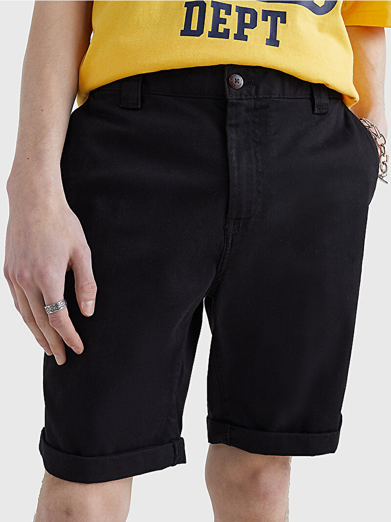 Erkek Tjm Scanton Chino Şort Siyah DM0DM13221BDS