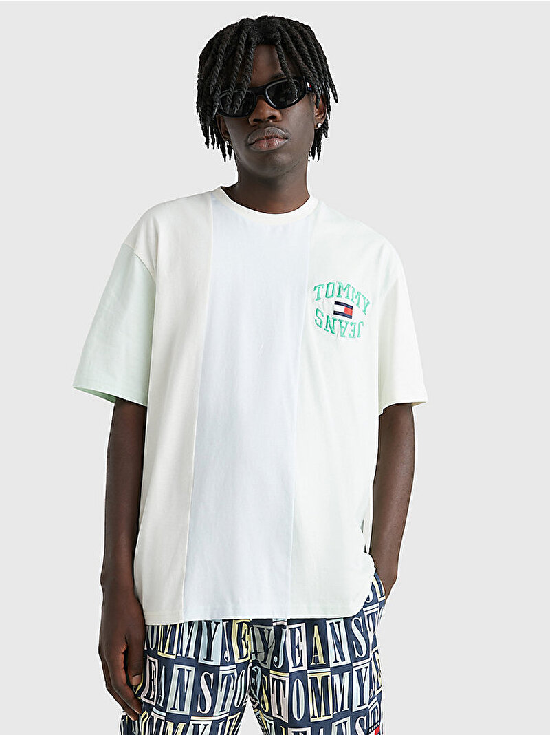 Erkek Tjm Skate Vertical T-Shirt Yeşil DM0DM16326LXW