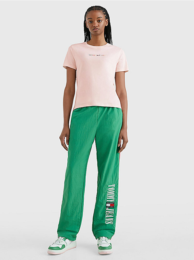 Kadın Tjw Regular Color Serif T-Shirt Pembe  DW0DW15447TJ9