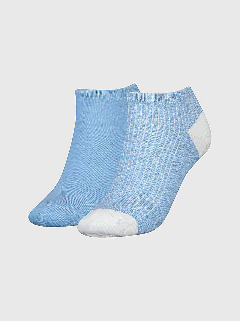 Kadın 2'Li Sneaker Çorabı Mavi  S701222651001
