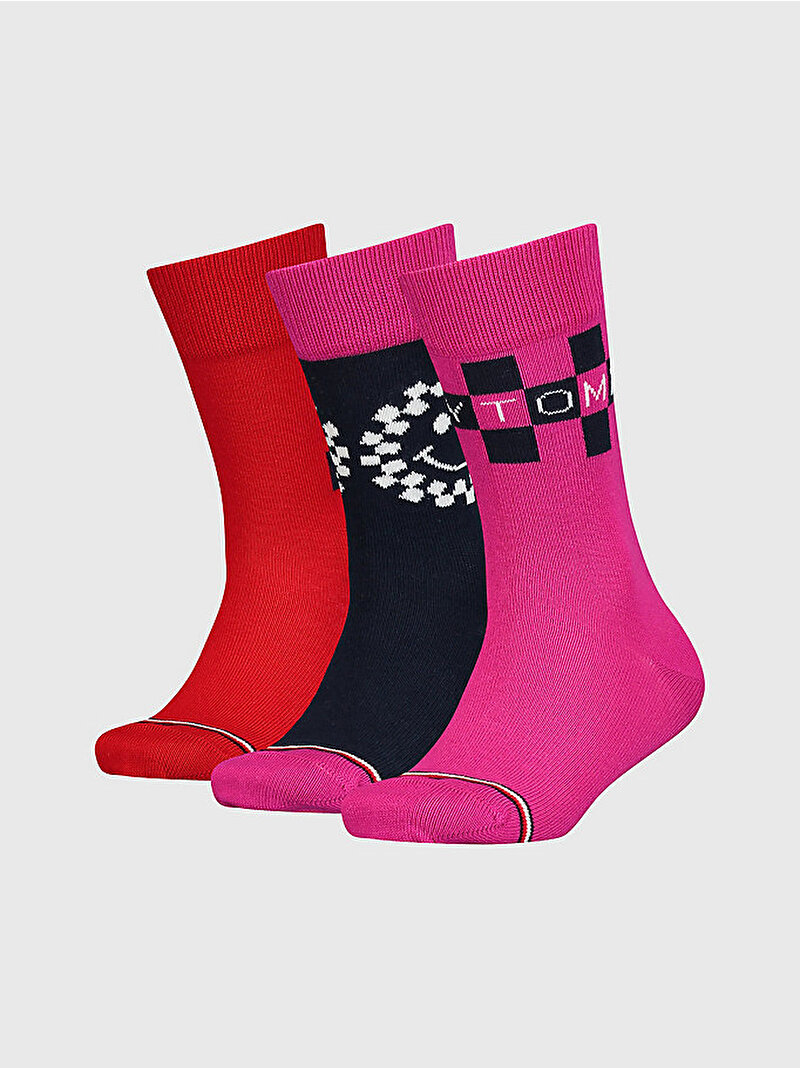 Çocuk Unisex 3'Lü Çorap Çok renkli S701220267002