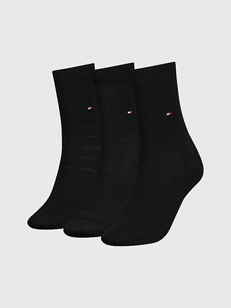 Kadın 3'Lü Çorap Siyah S701220262002