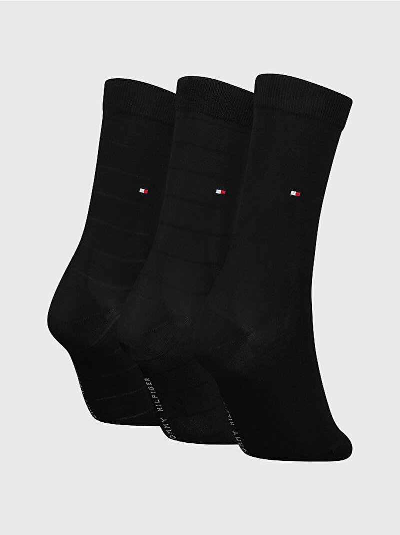 Kadın 3'Lü Çorap Siyah S701220262002
