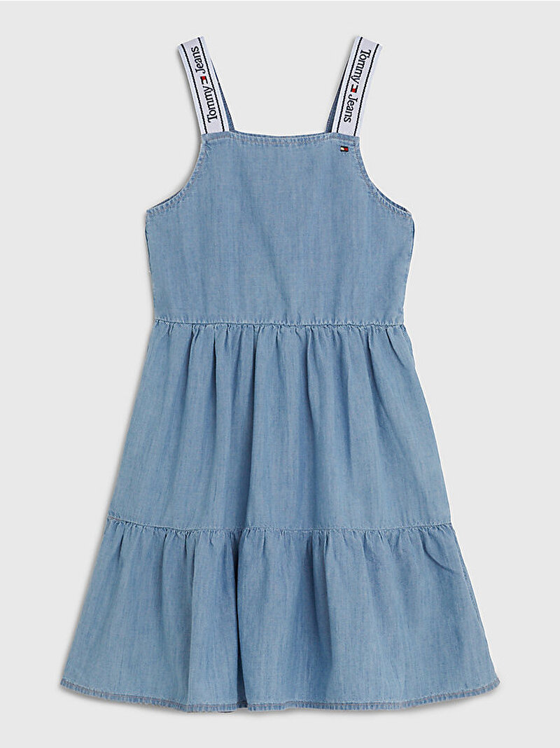 Kız Çocuk Liyosel Strap Denim Elbise Mavi  KG0KG071721AC