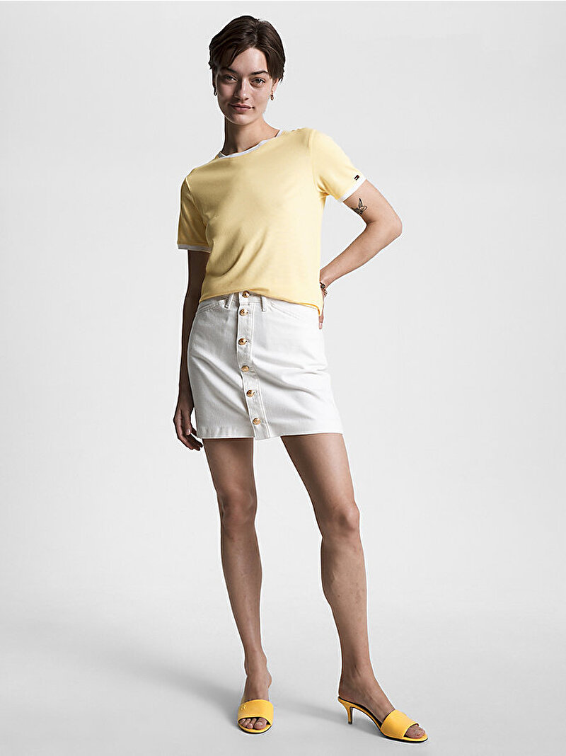 Kadın Slim ST-shirt Çok renkli WW0WW378840FG